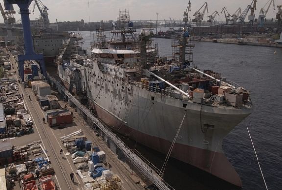 Deck equipment Installed on the lead supertrawler for the RFC in St. Petersburg